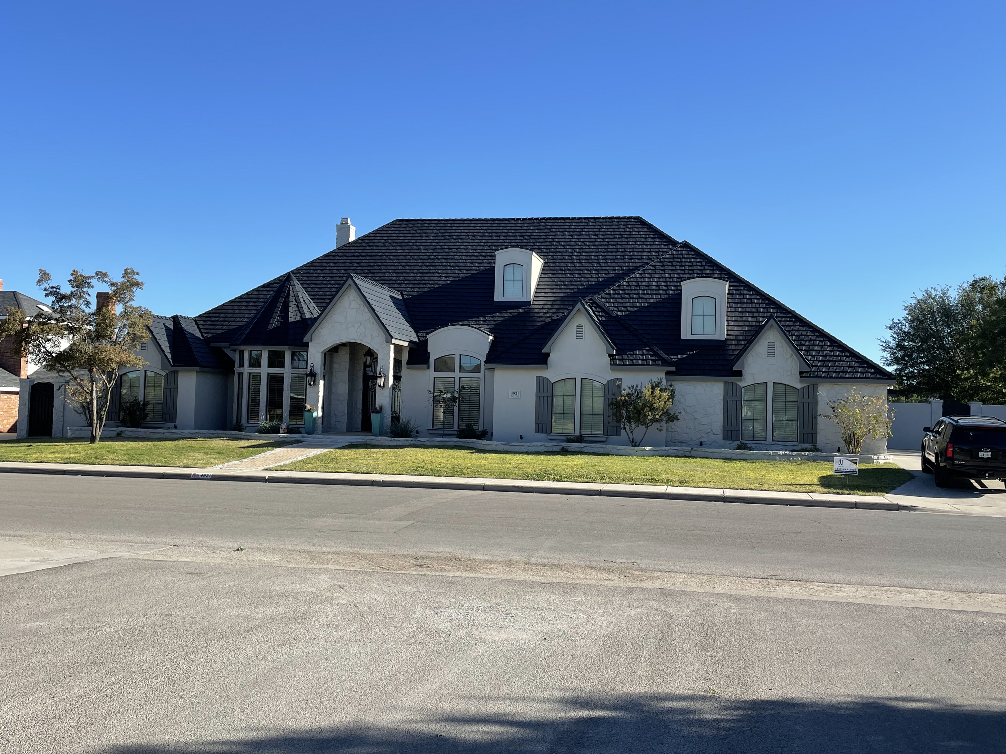 Grand Stucco Estate — Metaluxe Roofing Dallas TX